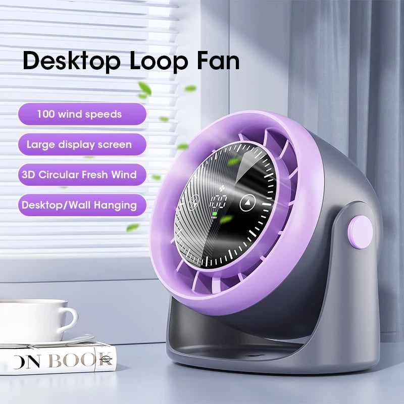 Touchscreen Portable Desk Fan