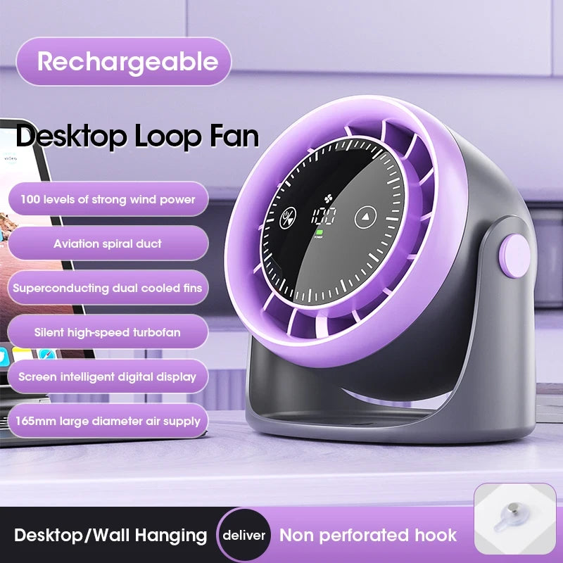 Touchscreen Portable Desk Fan